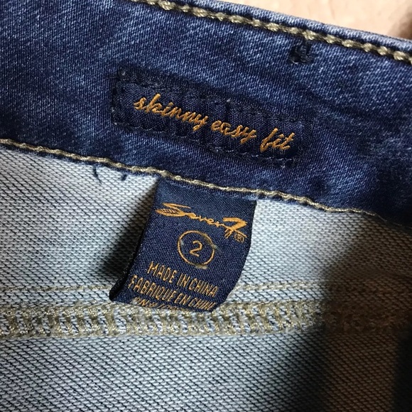 Seven7 Easy Fit Cropped Capri's Size 2 - Picture 5 of 6